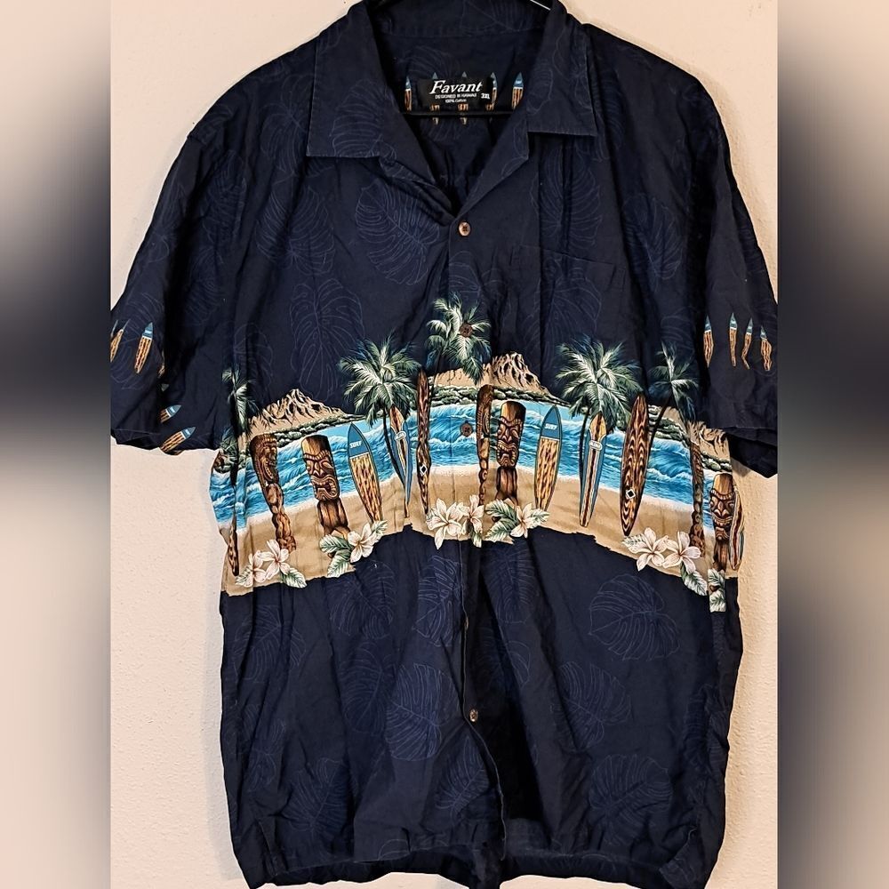 Favant 100% cotton Hawaiian shirt size 3XL